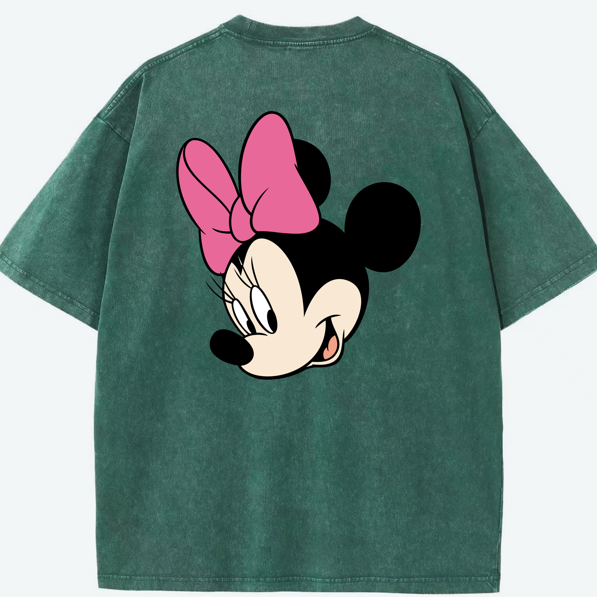 （画像用） ミッキーマウス Mickey Mouse 綿100% ヴィンテージ風 半袖Tシャツ（背面プリント）